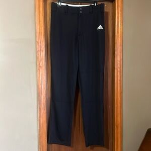 Mens Adidas black baseballl pants, sz M excellent  condition